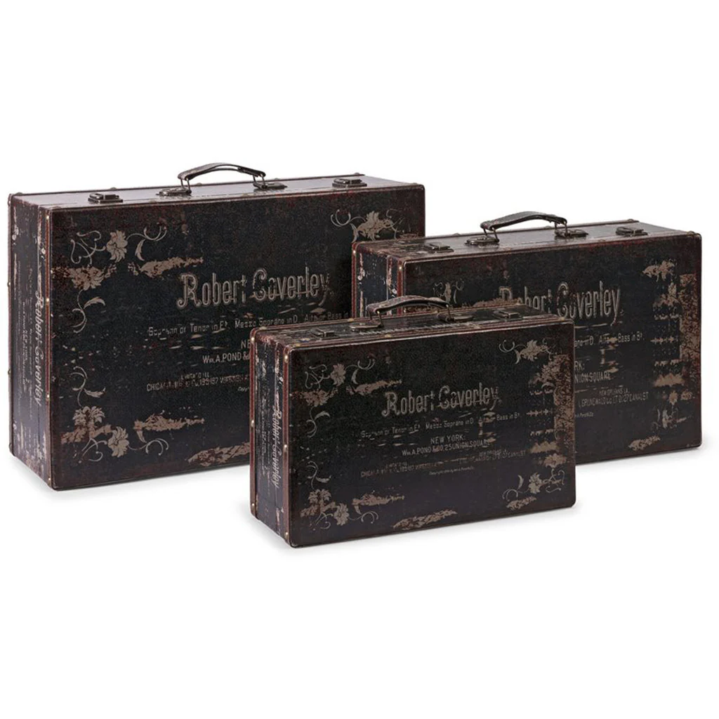 White Suitcases (Set of 3)