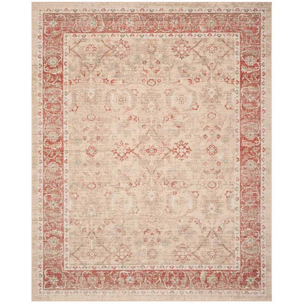 Windsor Ivory/Red Area Rug