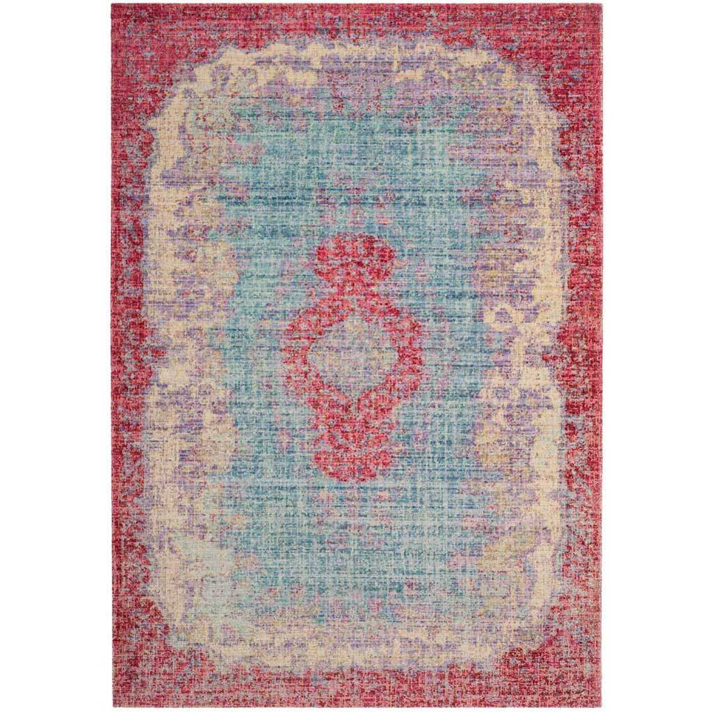 Windsor Light Blue/Fuchsia Area Rug