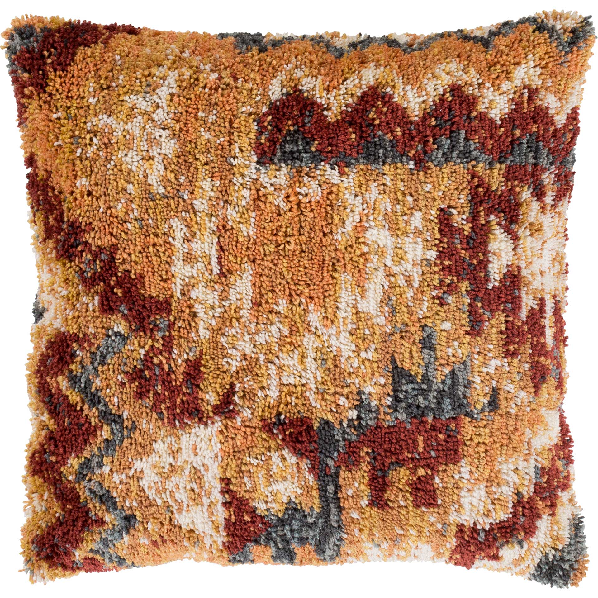 Yazan Pillow Mustard/Burnt Orange/Ivory