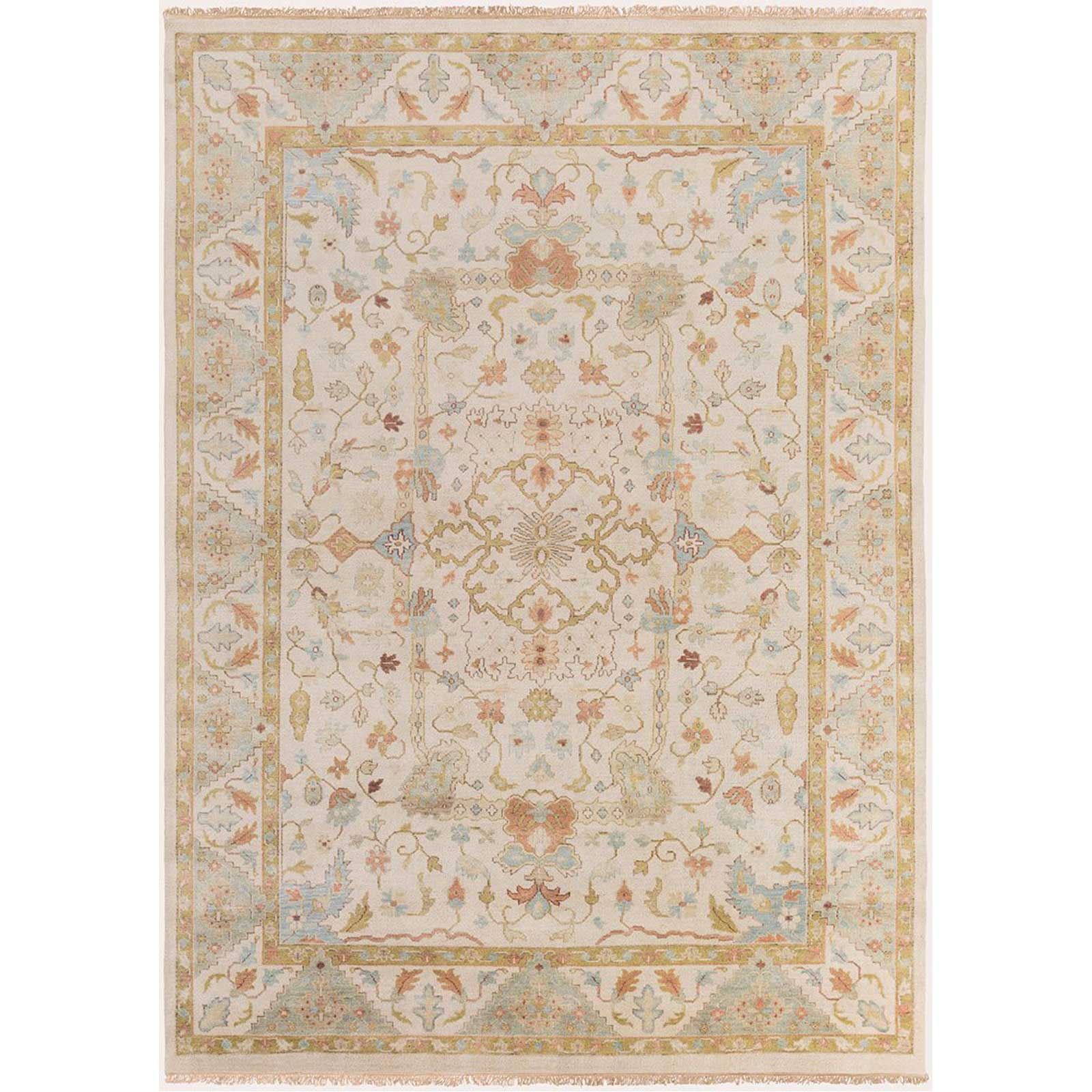 Zeus Light Gray/Moss Area Rug