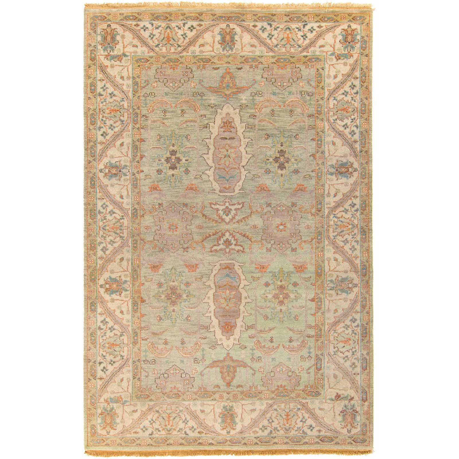 Zeus Sea Foam/Beige Area Rug