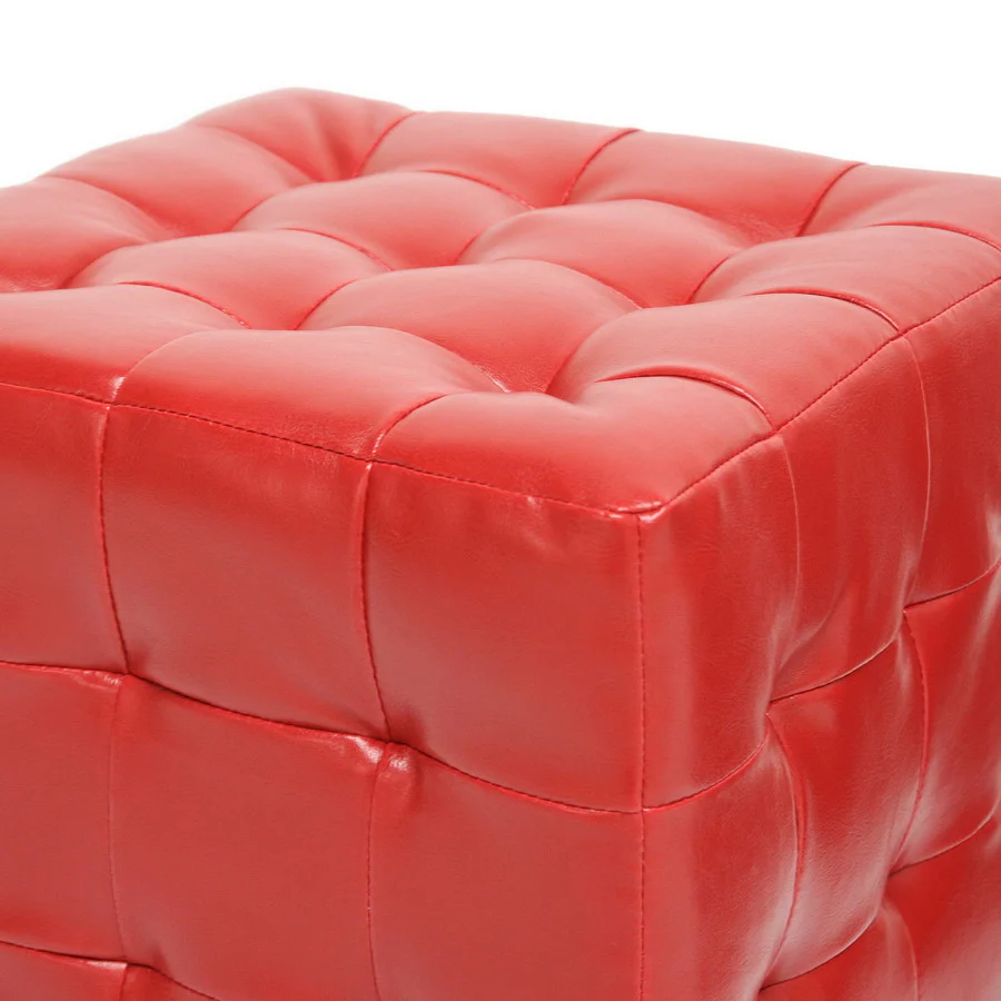 Zwolle Ottoman Red (Set of 2) - Image 2